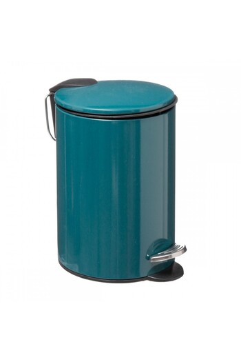 5FIVE Jaune Blue green waste bin, metallic, 3 liters, 17x25 cm