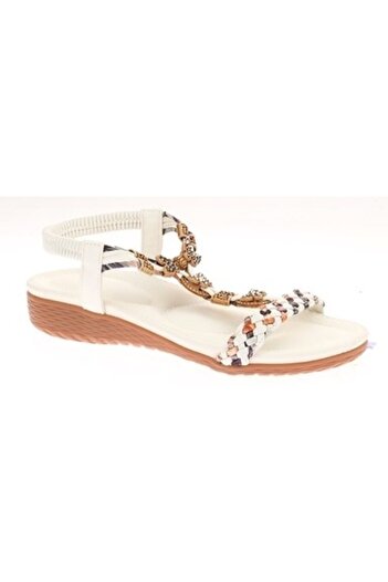 Voyager Women's Beaded Accessory Comfortable Soft Sole Sandals B106