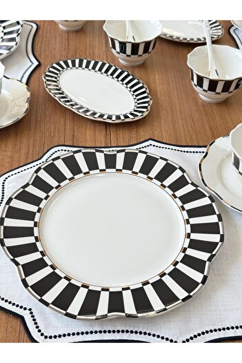 MD MİMOZA DEKOR Breakfast Set 42 Pieces Victory for 6 People