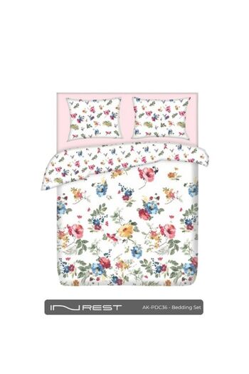 INREST طقم غطاء لحاف فردي من Allaire (بدون حشوة) قطن 100% مقاس كوين 160×230 سم - قطعتين