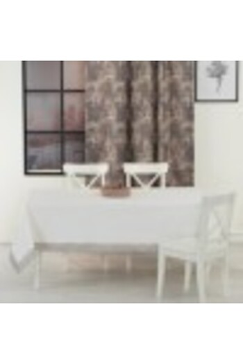TABE Tablecloth with decorative white-beige border, 160x220cm, Tabe