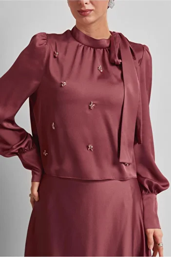 Alvina Skirt Satin Suit 45561
