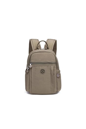 SMART BAGS Γυναικείο σακίδιο πλάτης Small Size Crinkle Fabric BC 3179 - Ανοιχτό καφέ