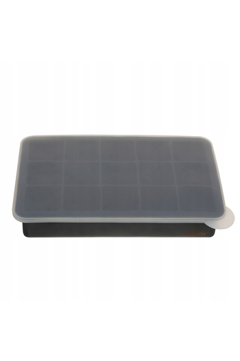 zola Ice cube mold with lid, silicone, 15 cubes, 18x11x3.5 cm