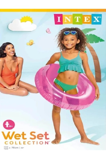 Intex Transparent Swim Tube – Durable Inflatable Pool Ring for Kids & Adults