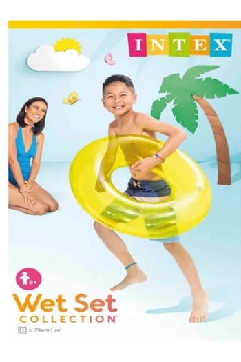 Intex Transparent Swim Tube – Durable Inflatable Pool Ring for Kids & Adults