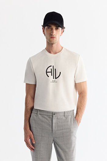 Avva Erkek Gri Yanları Lastikli Ekose Duble Paça Elastan Slim Fit Pantolon A42Y3022