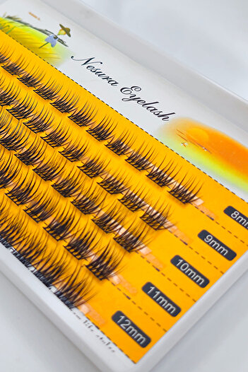 NESURA EYELASH Nesura 20d Mix Tekli Demet Kirpik, Tekli Takma Kirpik - No:18