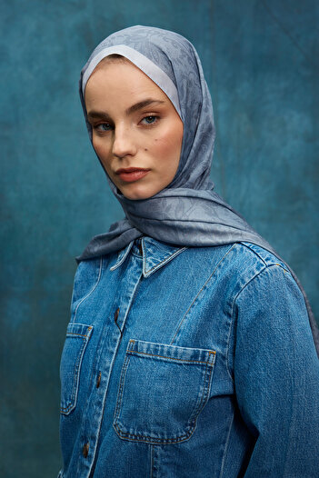 cs camellia scarf Reflection Soft Şal - Gri