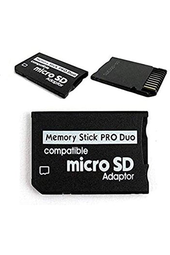 Generic Memory Stick PRO DUO Adaptor, Compatible Micro SD to PSP Adaptor, Suitable For PSP/Camera/Handycam