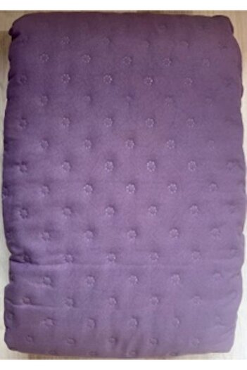 GENÇEV HOME COLLECTİONS Quilted Plain Single Multi-Purpose Cover Plum - 160X220 cm