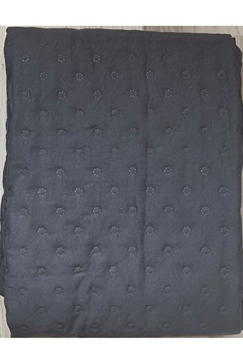 GENÇEV HOME COLLECTİONS Quilted Multi-Purpose Plain Pique Single 160X220 Anthracite * Bedspread