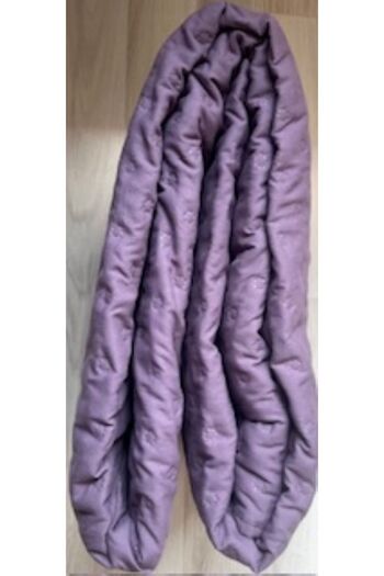 GENÇEV HOME COLLECTİONS Quilted Plain Plum Single Multi-Purpose Cover (Pike) - Double-Sided Use