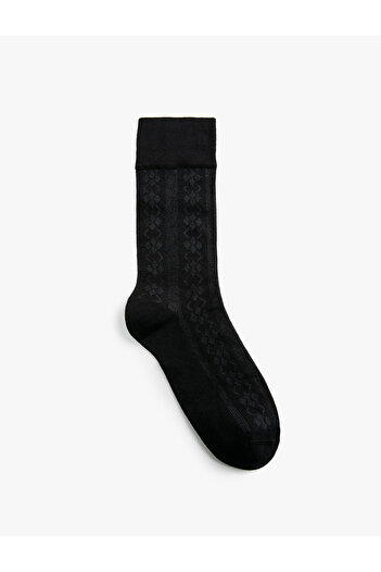 Koton Basic Socket Socks Geometric Patterned