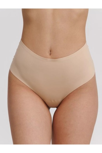 MİSTİRİK Arpina Model Firming High Waist Laser Cut Seamless String Panties Skin Color