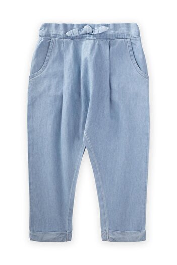 Cigit 1-5 Years Ice Blue Pleated Boyfriend Jeans