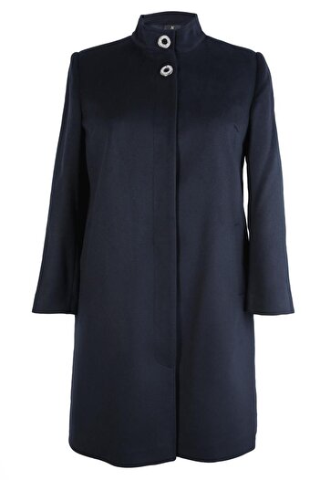 Alvina Stand Collar Large Size Coat 90468