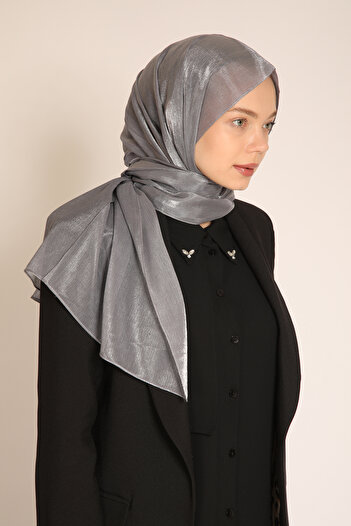 BERCHEM SCARF Akel Gray Shawl Evening Dress