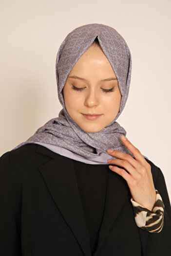 BERCHEM SCARF Akel Lilac Patterned Shawl – a Modern and Elegant Touch