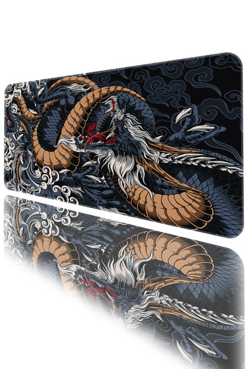 HELİXSUN 70x30 Cm Gaming Oyuncu Mouse Pad Kaymaz Taban Büyük Klavye Fare Altlığı Mousepad Silmarillion Dark