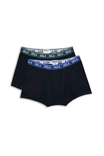 UCLA Irvine Navy Blue (Blue-Green) Waist Banded Jacquard Standard Fit Men's Boxers