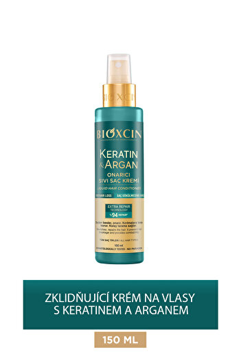 Bioxcin Keratin & Argan Repair Tekutý krém na vlasy 150 ml - Poškozené a citlivé vlasy