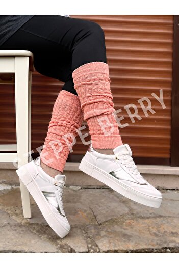 STEPPE BERRY Women's Peach Leggings Socks