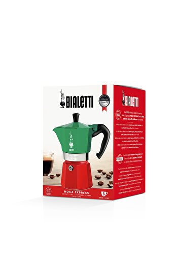Bialetti Moka Express Italia Multicolor (3 Cup)