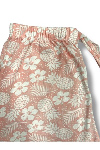 Erdenay Tekstil Desenli Penye Kadın Şort Pijama