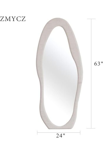 Generica A Charming Curved Mirror With A Wavy Frame That Gives Artistic And Modern Touch || 160 Cm * 60 Cm