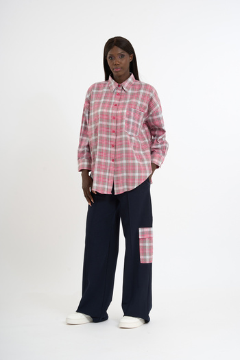HANIQA Women's Sports Casual Suit with Plaid Detail |   36-42