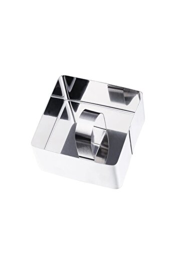 Ghidini Daily decorative dish, stainless steel, square, with strainer, 8x5.5 cm