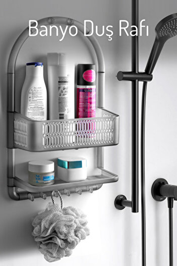 Nandy Home Multi-Eye Bathroom Shower Shelf Organizer with Hanging Hook for Wall Hanging