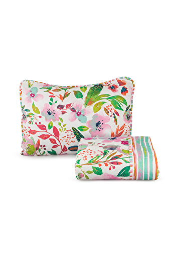 Orange Bed & Bath New Big | Single Quilted Two Piece - Big Colorful
