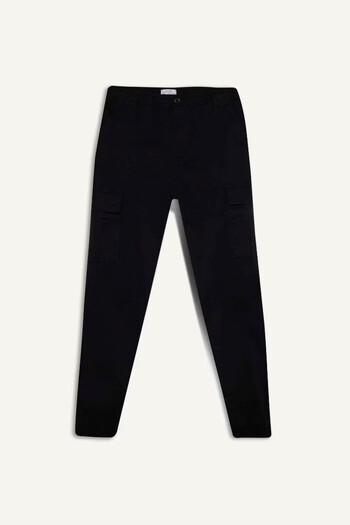 DeFacto Gabardine Jogger Pants - Cargo Pocket and Elastic Waist C9163Ax25Sp