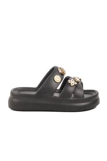 Aspor Black Eva Women's Flat Slippers