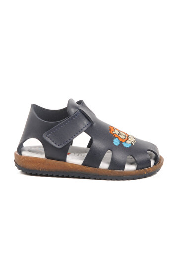 Aspor Navy Blue Velcro Boys Sandals