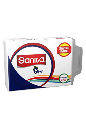Sanita Gypsy 10-Piece 130-Sheets Facial Tissue Set