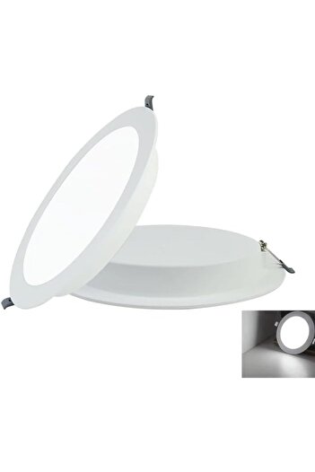 Generic 24W Super Bright LED Round Recessed Ceiling Panel Light, 8 inch, Ultra-Slim Downlight Flat Panel Lam
