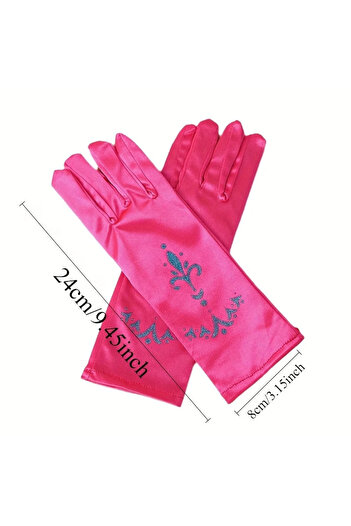 darko Elsa Gloves Princess Elsa Queen of the Snows Frozen Blue White Pink Gloves Girls Children