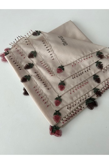 REYYAN Handcrafted Needle Embroidered Writing/Needle Embroidery/Needle Work Yemeni/Handcrafted Cheesecloth/Head Cover