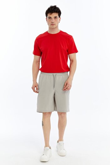 OXVİN Men's Parachute Thin Fabric Comfortable Fit Hidden Zipper 3 Pocket Shorts
