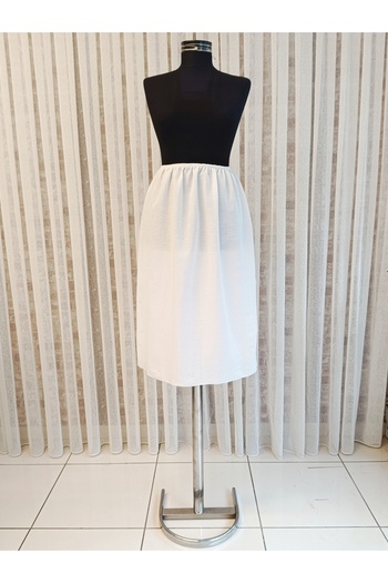 Misue Handmade Shile Cloth Cotton Long Skirt Liner, 100% Cotton Underwear Petticoat, Skirt Dress Liner