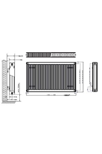 Daikin Tip22 PKKP 600x600 Panel Radyator Kalorifer Petegi