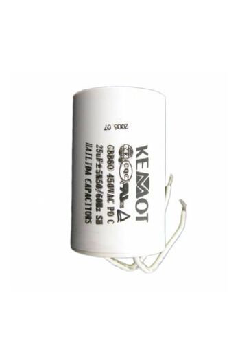 Kemot Condensator Motor Cu Fir Conector - 25.00Uf / 450V