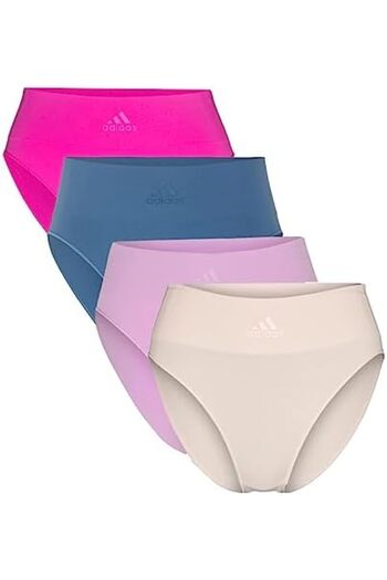 adidas Womens Seamless Bikini 4-Pack (XL, multicolor)