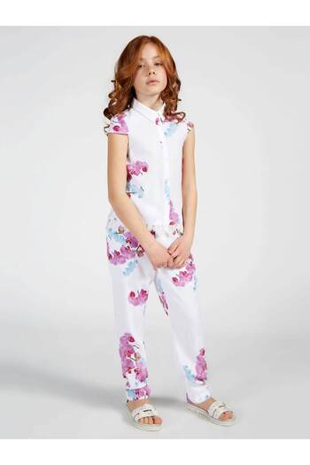 Guess Polytwill Girl's Slim Fit Trousers
