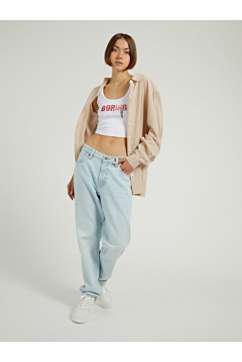 Guess Ls Graffiti Kadın Regular Fit Gömlek