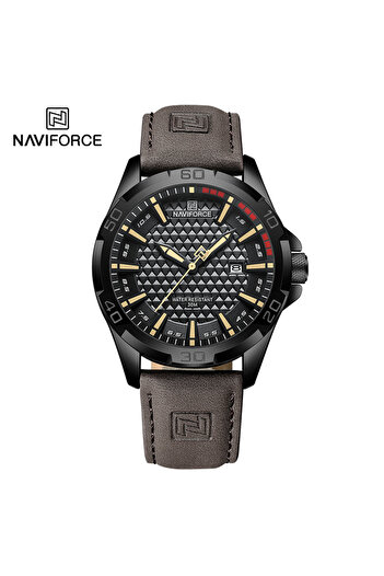 Naviforce BYDBN Men Casual Sport Military Quartz Calendar Wrist Watch for Man Business Leather Water
