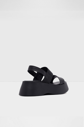 Aldo Ollıe-Tr - Genuine Leather Black Flat Sandals